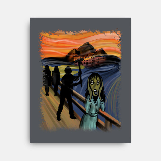 Shining Scream-none stretched canvas-fanfabio