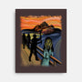 Shining Scream-none stretched canvas-fanfabio