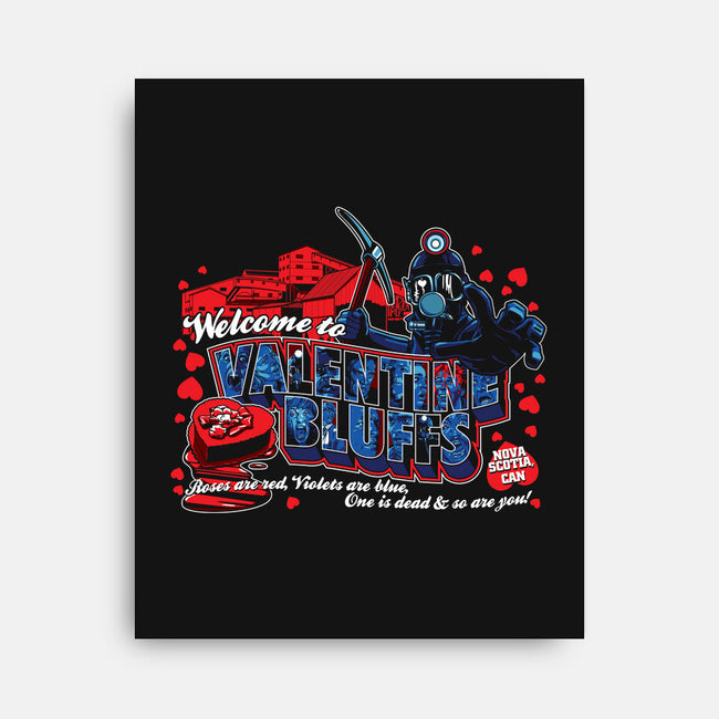 Have A Bloody Valentine-none stretched canvas-goodidearyan