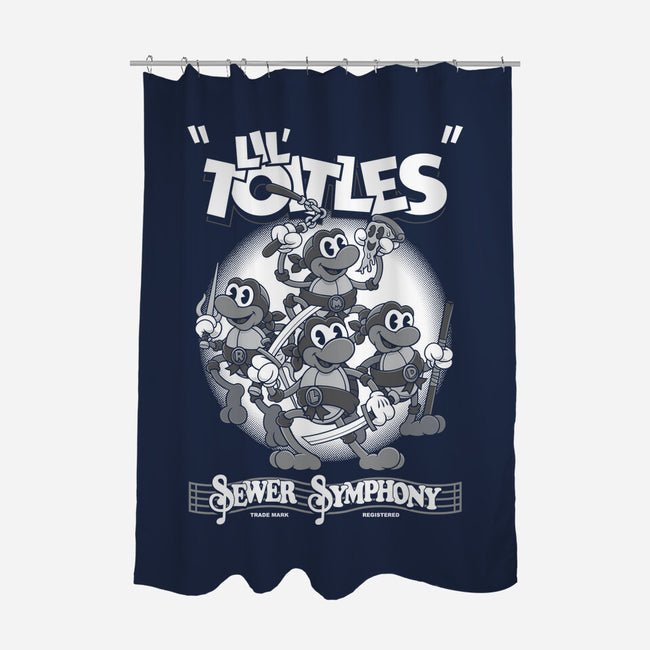 Lil Toitles Sewer Symphony-none polyester shower curtain-Nemons