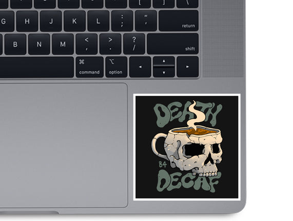Death Before Decaf Skull