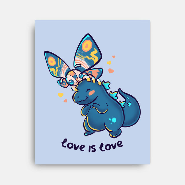 Lovezilla-none stretched canvas-Mushita
