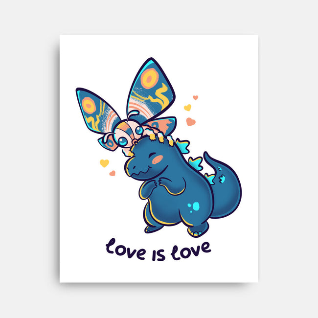 Lovezilla-none stretched canvas-Mushita