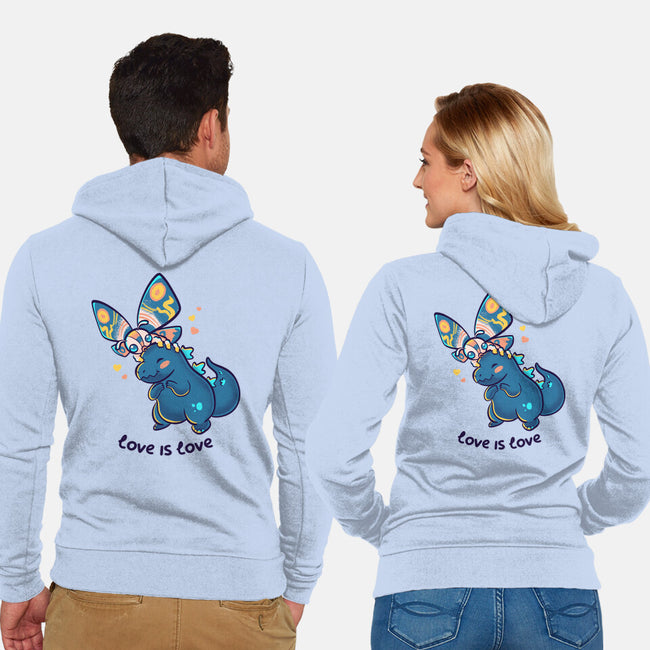Lovezilla-unisex zip-up sweatshirt-Mushita
