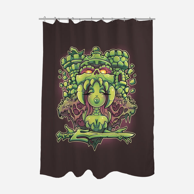 Goddess Of Grayskull-none polyester shower curtain-Jehsee