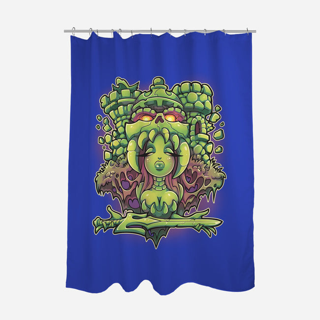 Goddess Of Grayskull-none polyester shower curtain-Jehsee