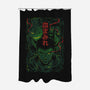 Wild-none polyester shower curtain-Kabuto Studio