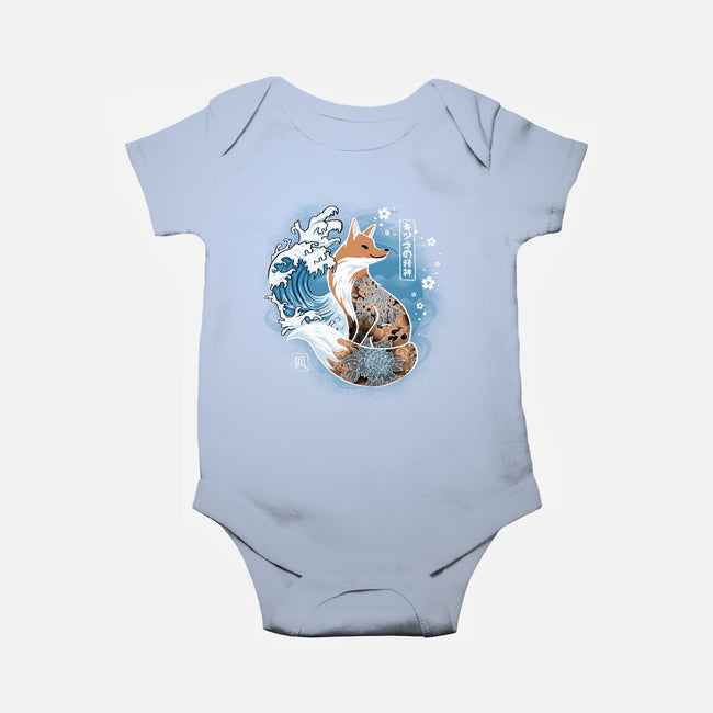 Japanese Fox-baby basic onesie-IKILO