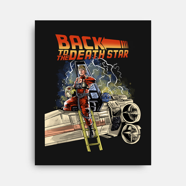 Back To The Death Star-none stretched canvas-zascanauta