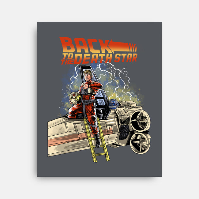 Back To The Death Star-none stretched canvas-zascanauta