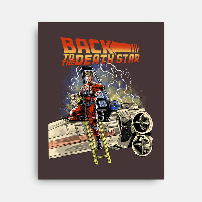 Back To The Death Star-none stretched canvas-zascanauta