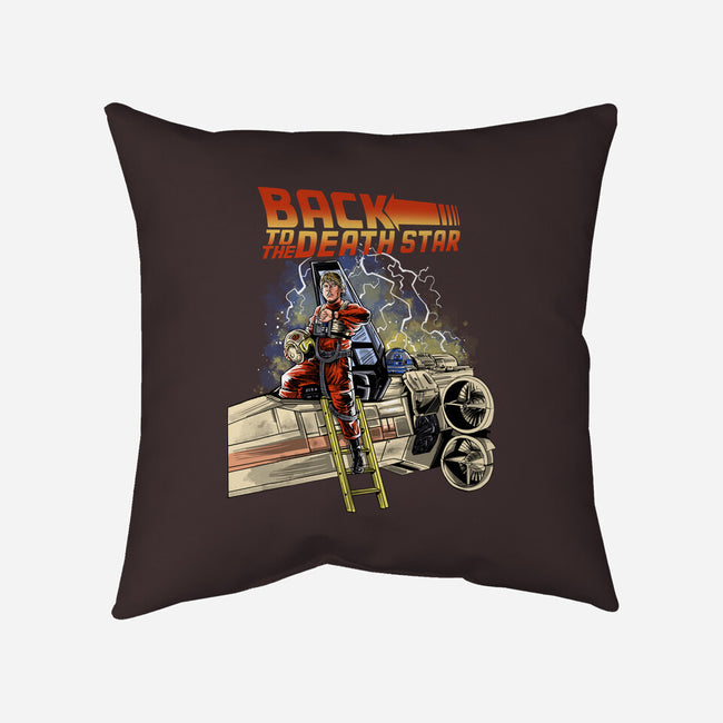 Back To The Death Star-none removable cover throw pillow-zascanauta