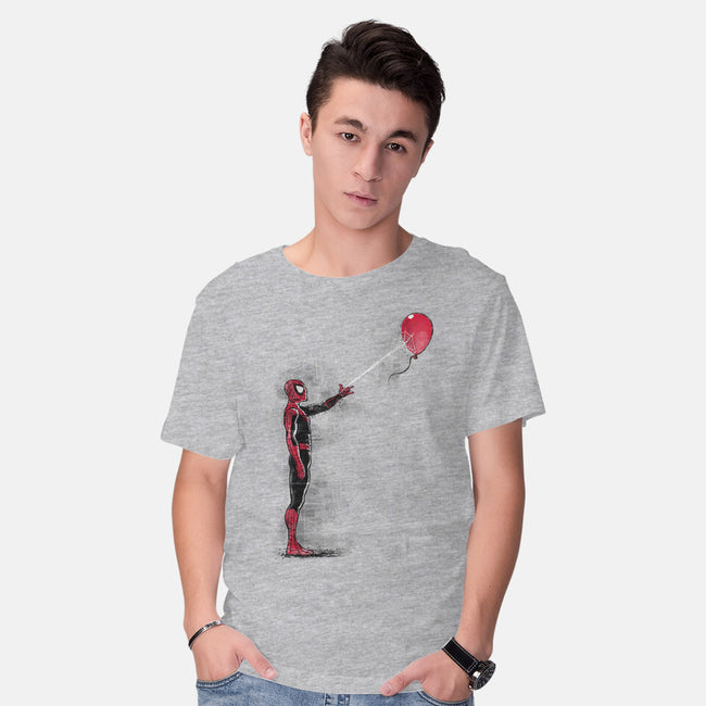 Spider With Balloon-mens basic tee-zascanauta