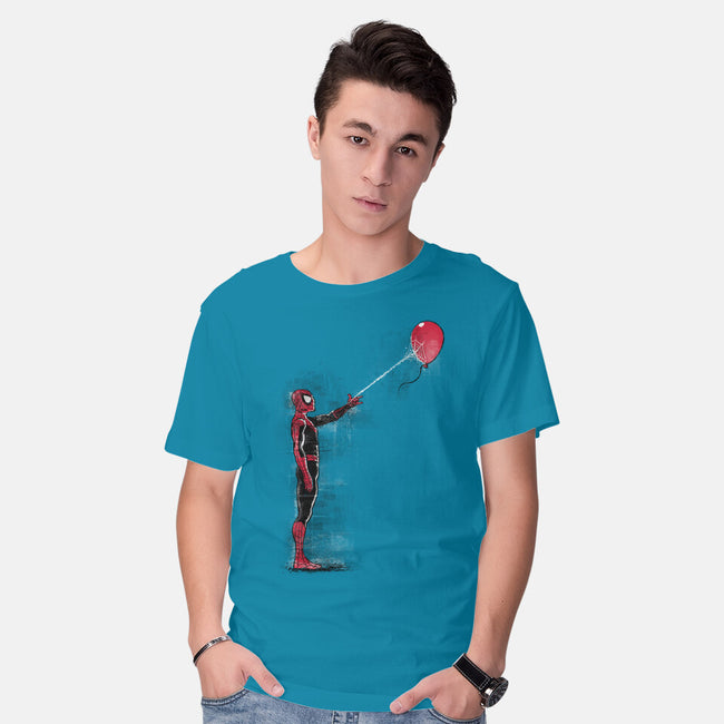 Spider With Balloon-mens basic tee-zascanauta
