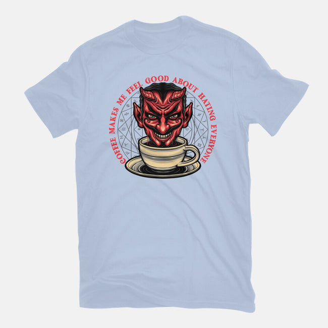 The Coffee Devil-womens fitted tee-momma_gorilla