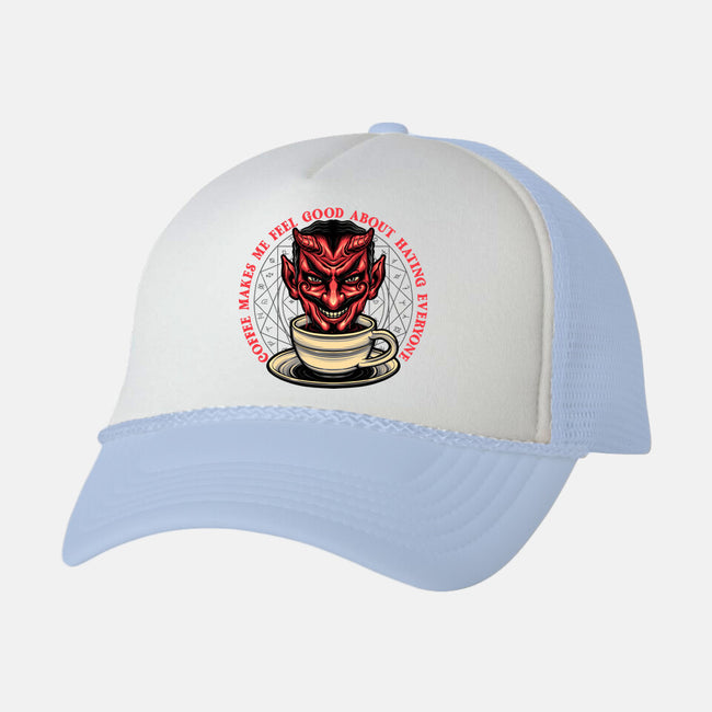 The Coffee Devil-unisex trucker hat-momma_gorilla