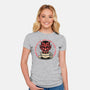 The Coffee Devil-womens fitted tee-momma_gorilla