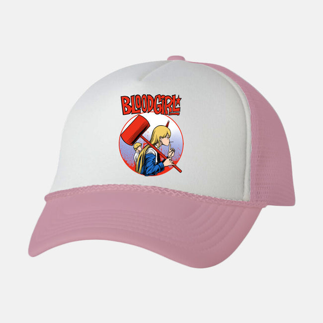 Blood Girl-unisex trucker hat-joerawks