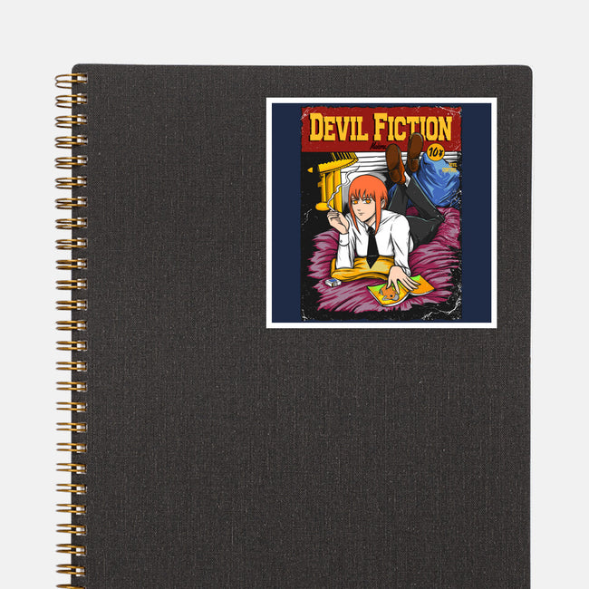 Devil Fiction-none glossy sticker-joerawks