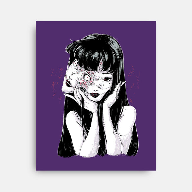 Tomie-none stretched canvas-xMorfina