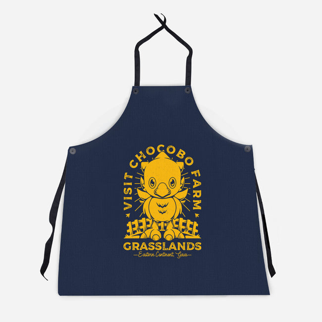 Grasslands Area Farm-unisex kitchen apron-Alundrart