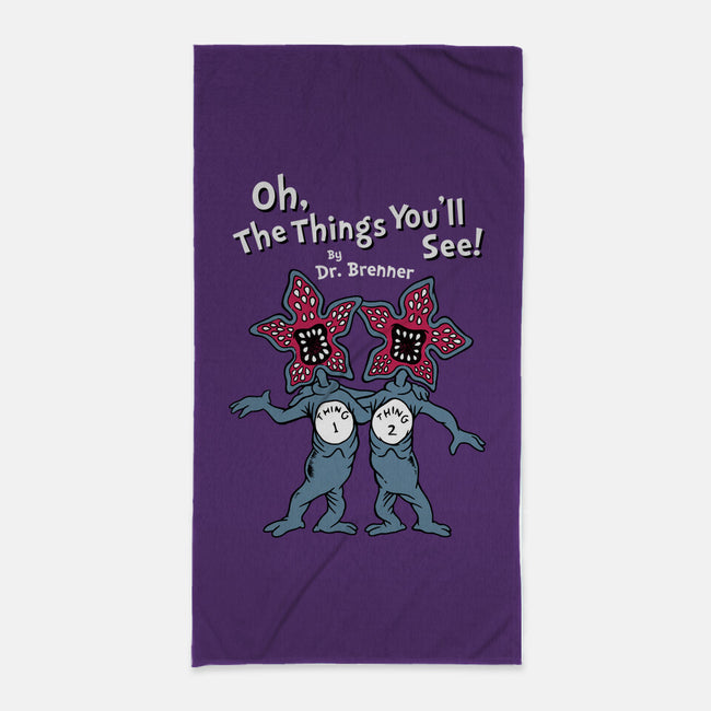 The Things You'll See-none beach towel-Nemons