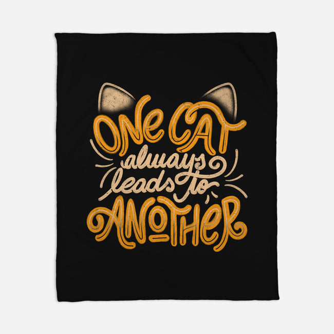 One Cat Always Leads To Another-none fleece blanket-eduely