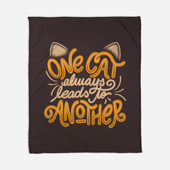 One Cat Always Leads To Another-none fleece blanket-eduely