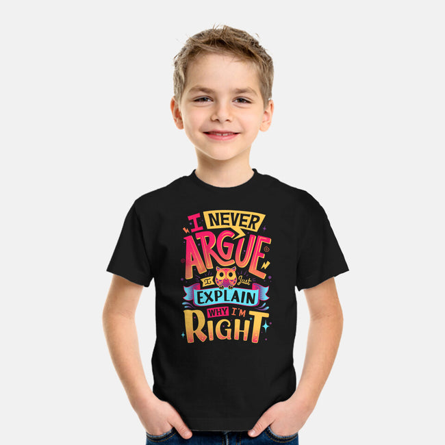 I Know I'm Right-youth basic tee-Snouleaf