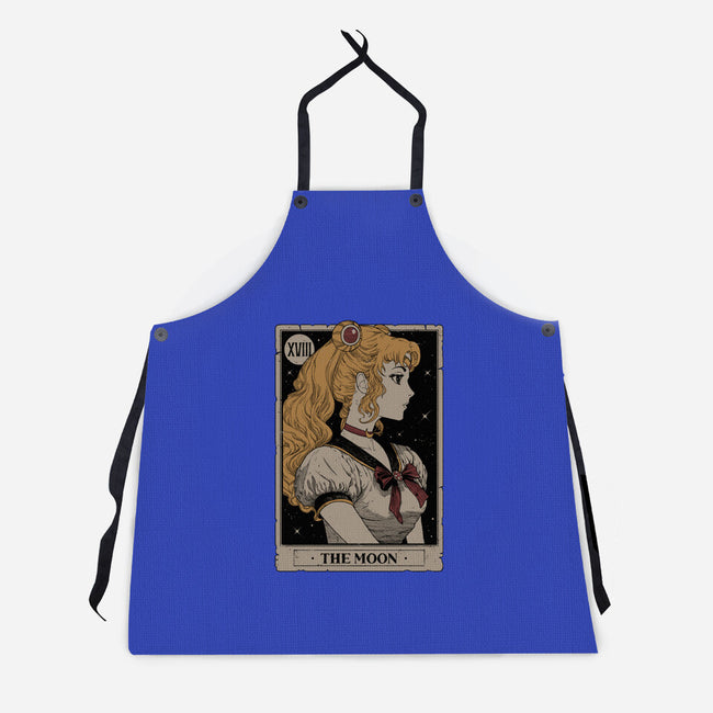 The Moon Tarot-unisex kitchen apron-Hafaell