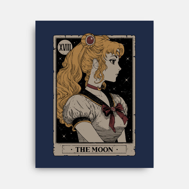 The Moon Tarot-none stretched canvas-Hafaell