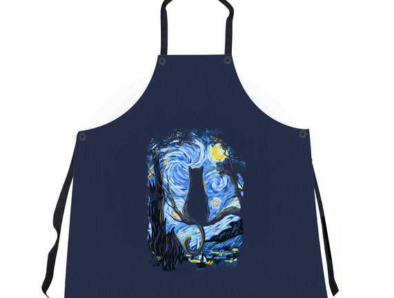 Cat Starry Night