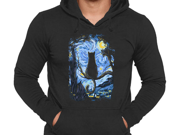 Cat Starry Night