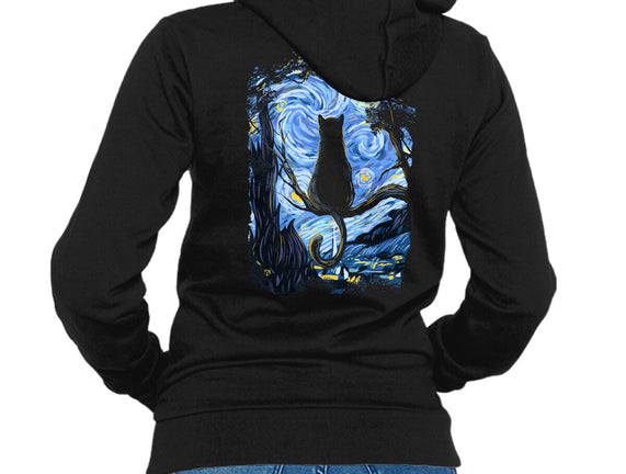 Cat Starry Night
