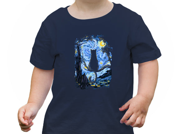Cat Starry Night