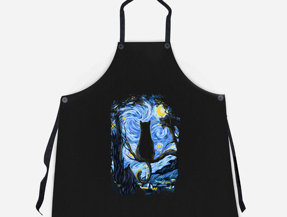 Cat Starry Night