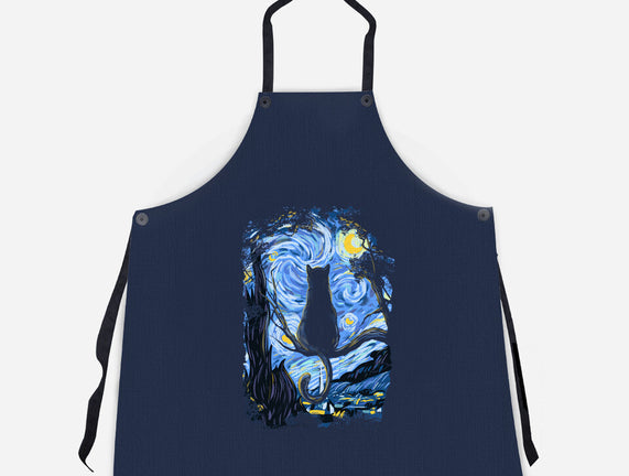 Cat Starry Night
