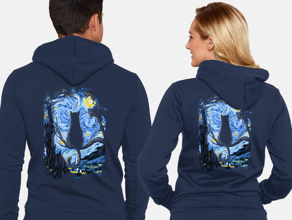 Cat Starry Night