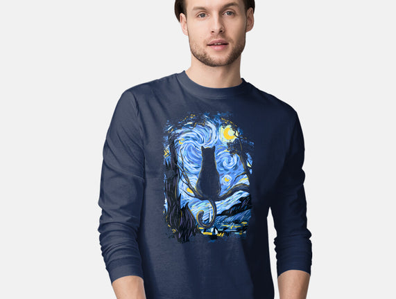 Cat Starry Night