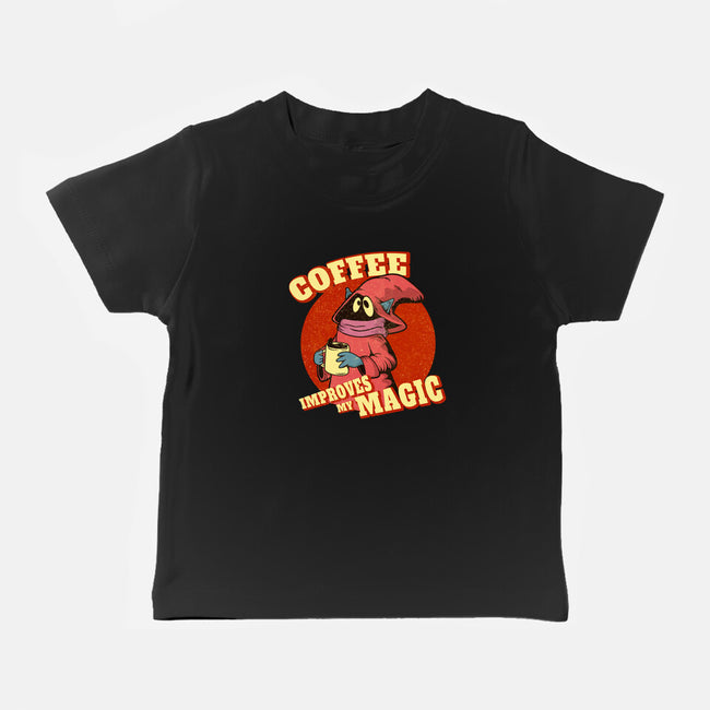 Coffee Improves My Magic-baby basic tee-leepianti