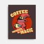 Coffee Improves My Magic-none stretched canvas-leepianti