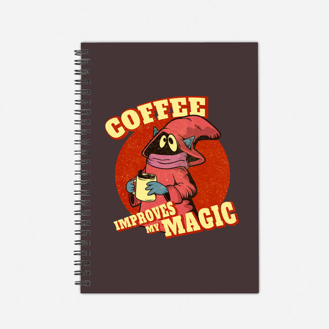 Coffee Improves My Magic-none dot grid notebook-leepianti
