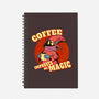 Coffee Improves My Magic-none dot grid notebook-leepianti