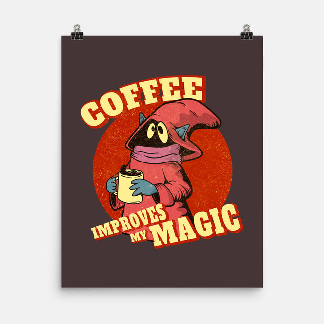 Coffee Improves My Magic-none matte poster-leepianti