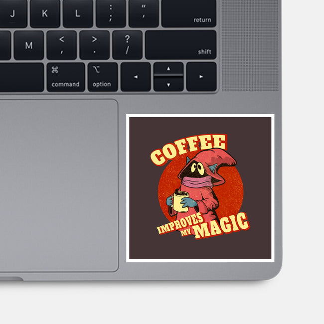 Coffee Improves My Magic-none glossy sticker-leepianti