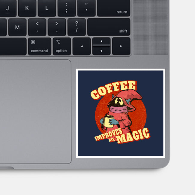 Coffee Improves My Magic-none glossy sticker-leepianti