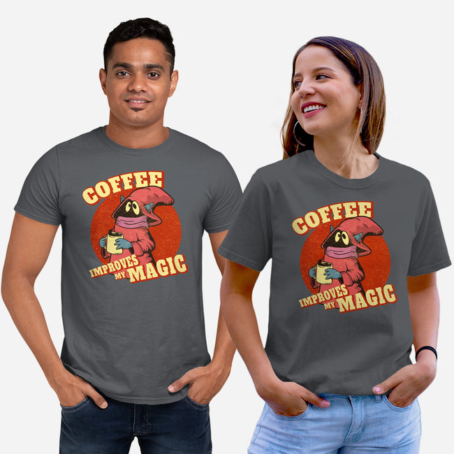 Coffee Improves My Magic-unisex basic tee-leepianti