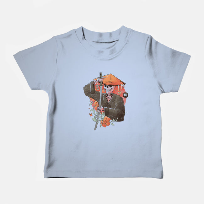 Way Of The Samurai Skull-baby basic tee-eduely