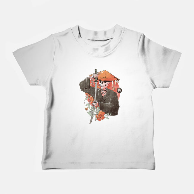 Way Of The Samurai Skull-baby basic tee-eduely