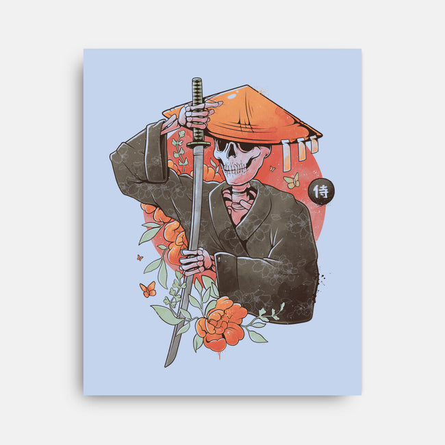 Way Of The Samurai Skull-none stretched canvas-eduely
